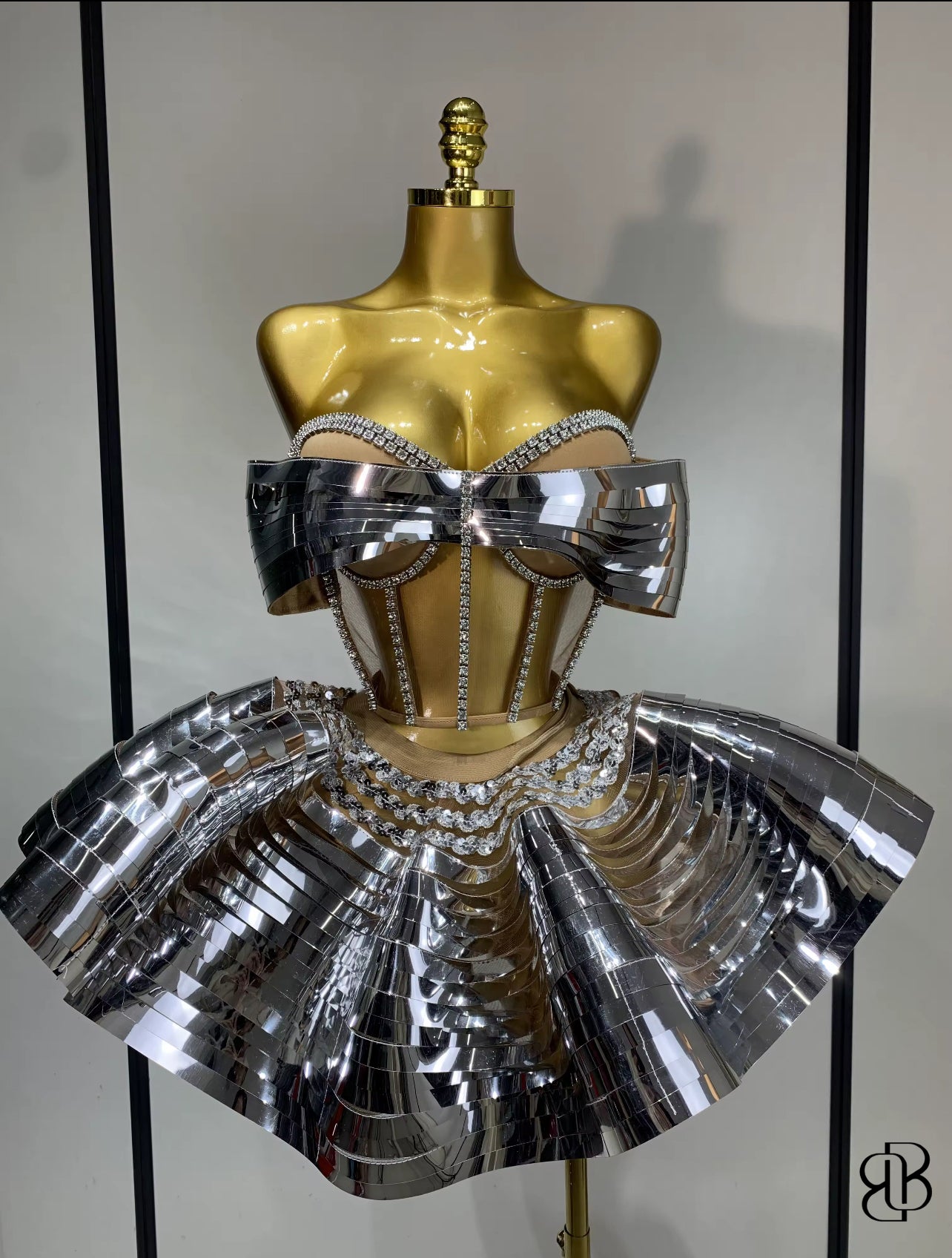 BellisimaLuxe Metal Couture Bow Set (Silver & Gold)