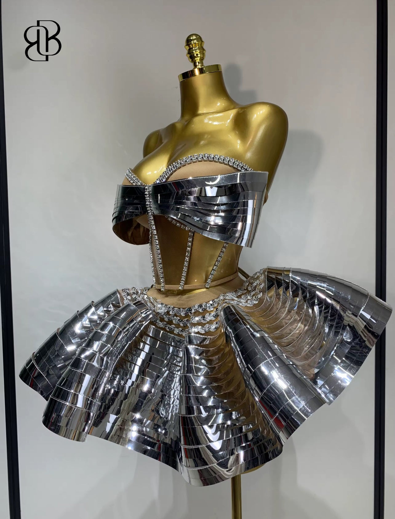 BellisimaLuxe Metal Couture Bow Set (Silver & Gold)