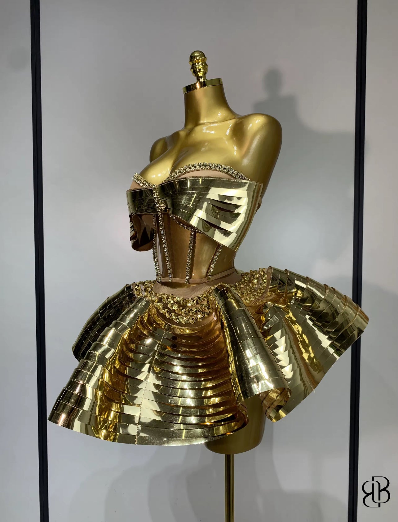 BellisimaLuxe Metal Couture Bow Set (Silver & Gold)