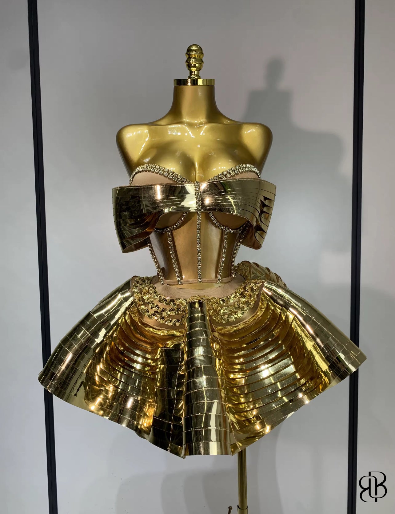 BellisimaLuxe Metal Couture Bow Set (Silver & Gold)