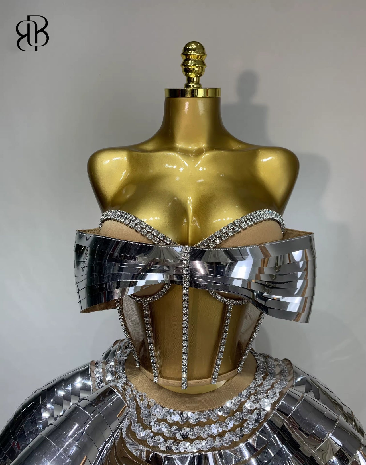 BellisimaLuxe Metal Couture Bow Set (Silver & Gold)
