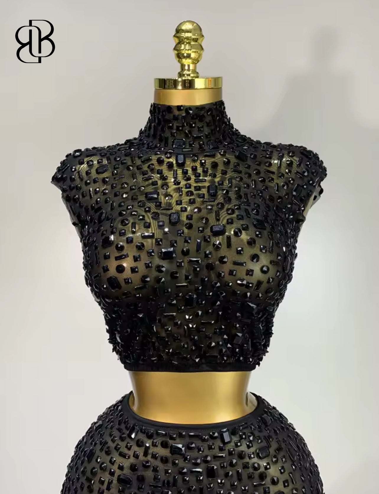 BellisimaLuxe Noir Gem Mesh Set