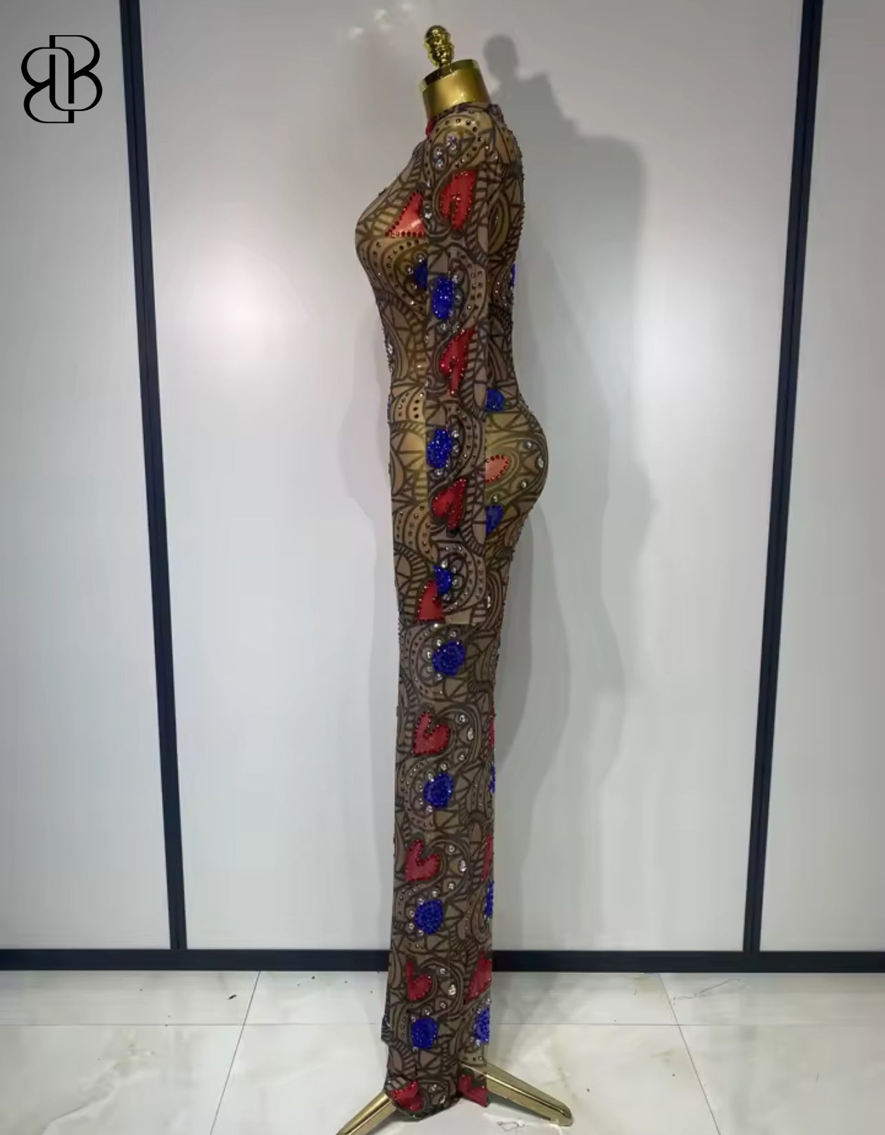 BellisimaLuxe Heart &amp; Bloom Illusion Gown
