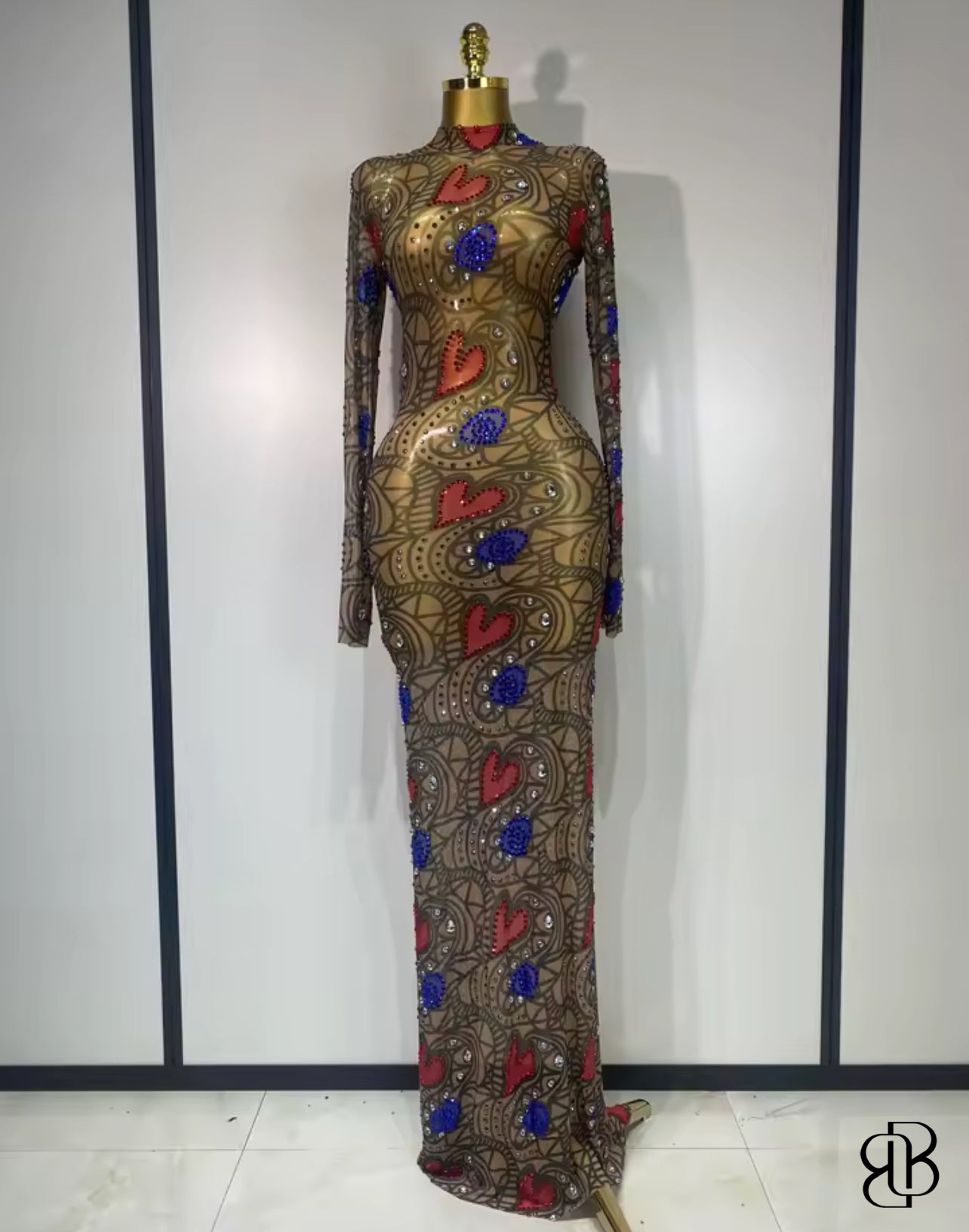 BellisimaLuxe Heart &amp; Bloom Illusion Gown
