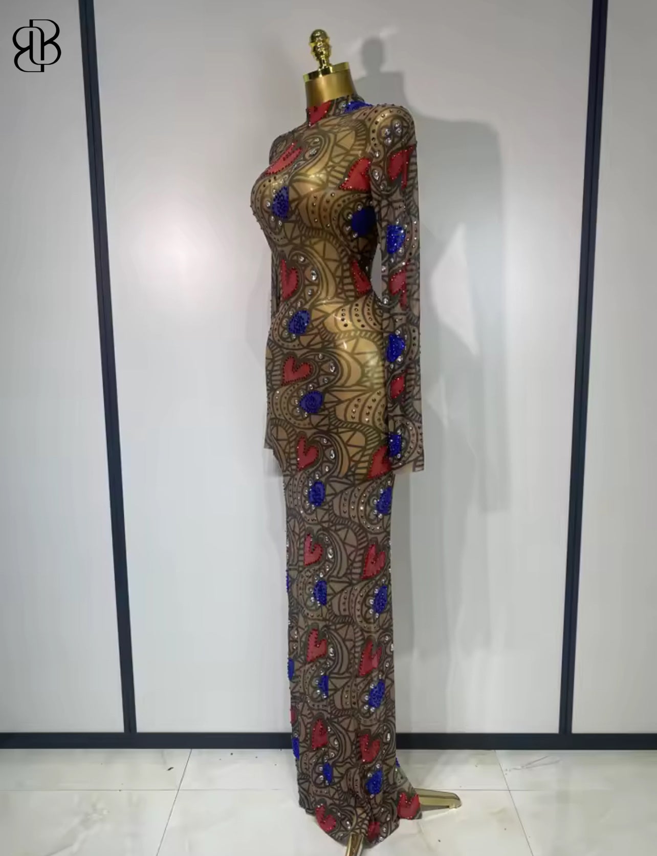 BellisimaLuxe Heart &amp; Bloom Illusion Gown