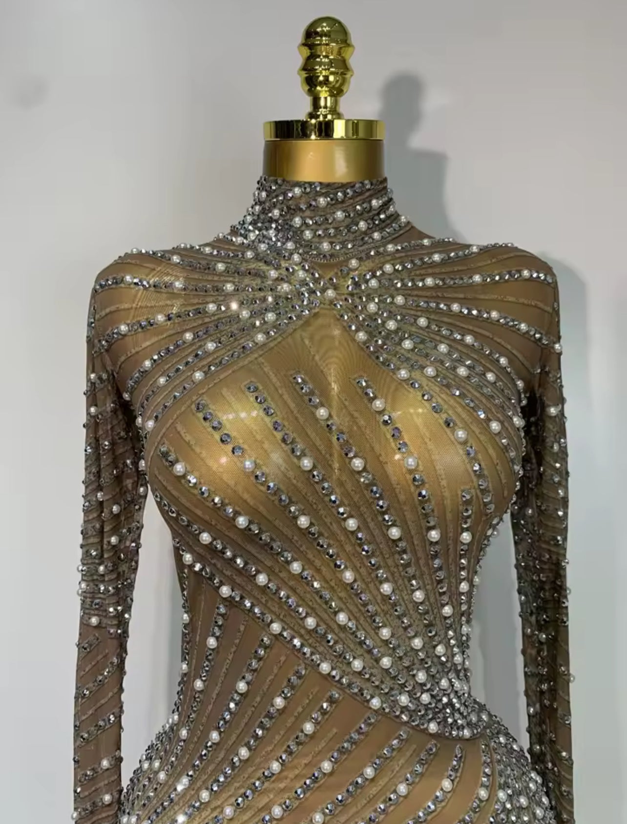 BellisimaLuxe Diamond Drip Fringe Dress