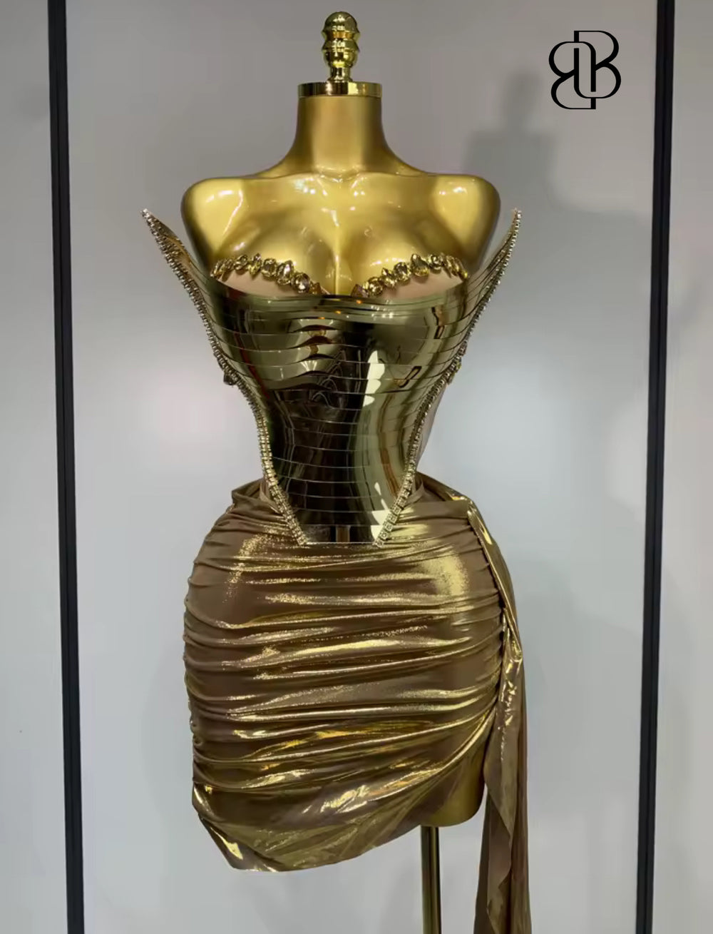 BellisimaLuxe Metallic Armor Set (Gold & Silver)